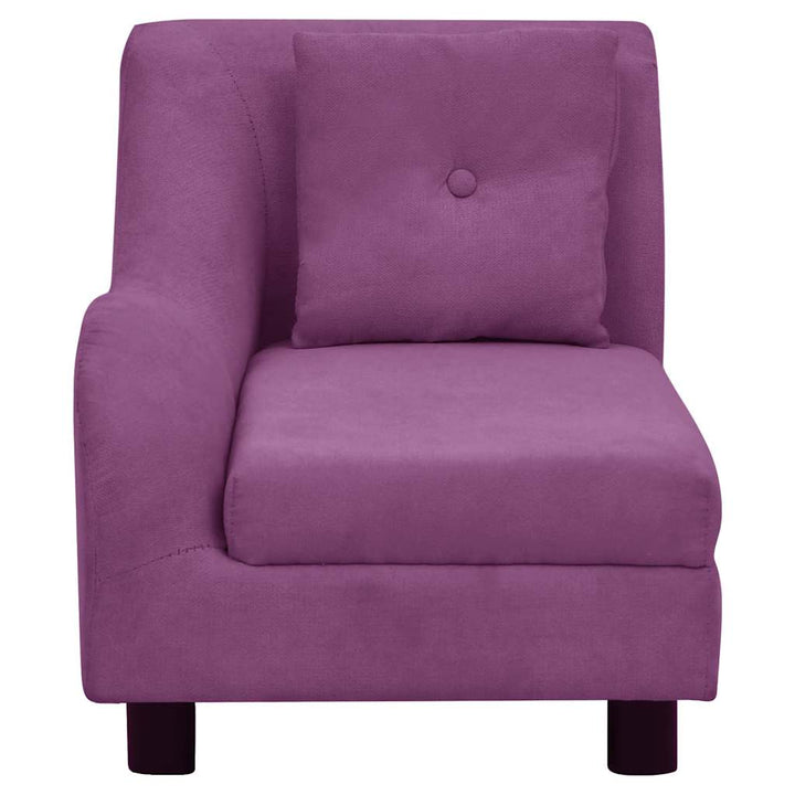 hundesofa med pude 83x44x44 cm plys bordeauxfarvet
