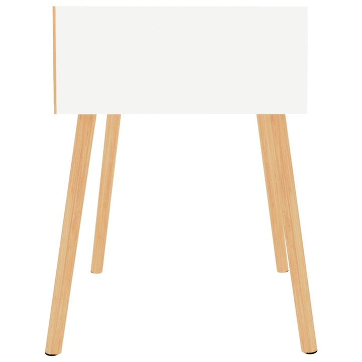sengeborde 2 stk. 40x40x56 cm konstrueret træ hvid