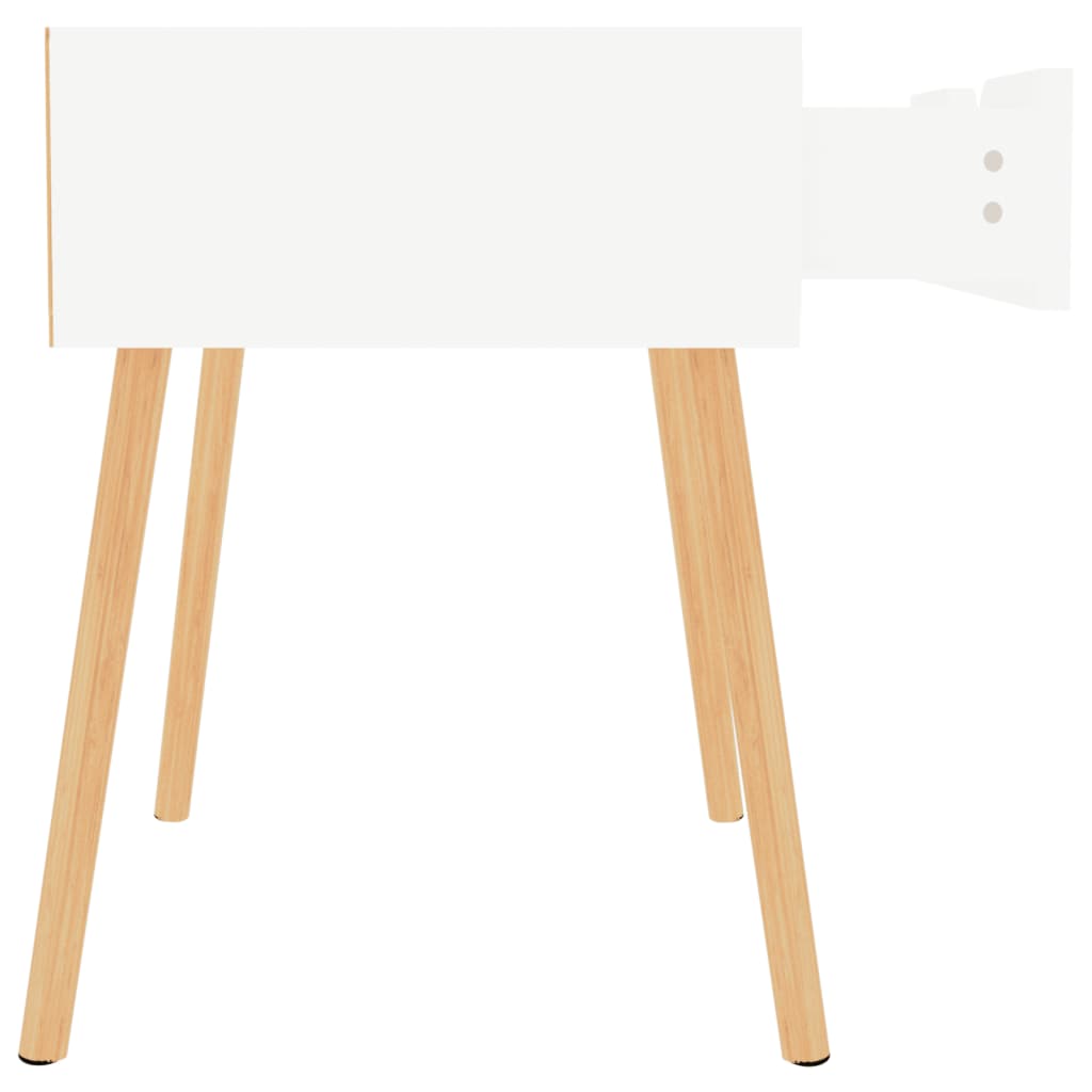 sengeborde 2 stk. 40x40x56 cm konstrueret træ hvid