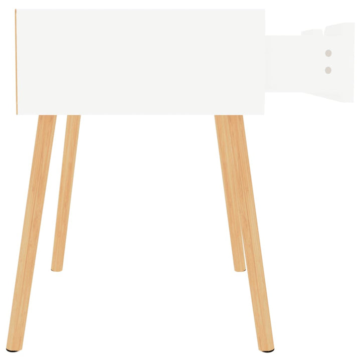 sengeborde 2 stk. 40x40x56 cm konstrueret træ hvid