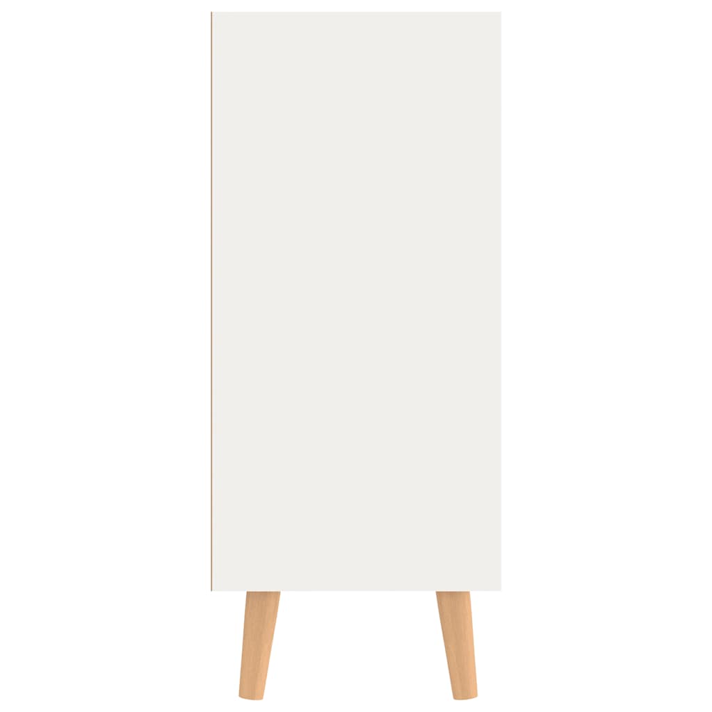 skænk 90x30x72 cm konstrueret træ hvid og sonoma-eg