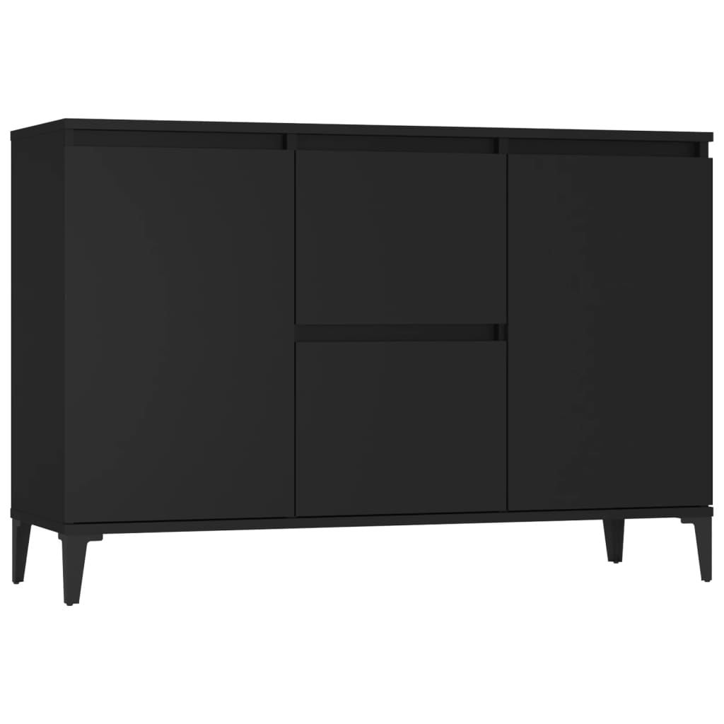 skænk 102x35x70 cm konstrueret træ sort