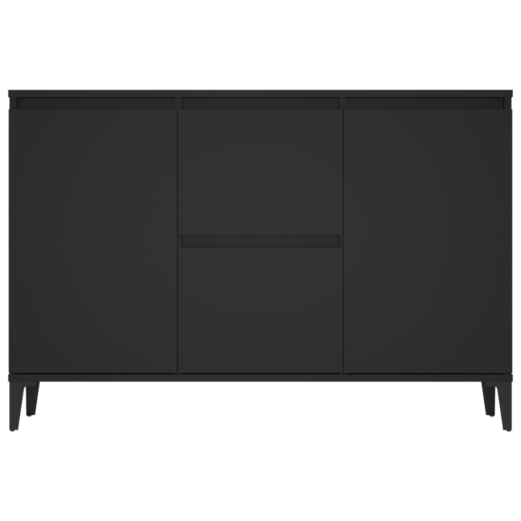 skænk 102x35x70 cm konstrueret træ sort