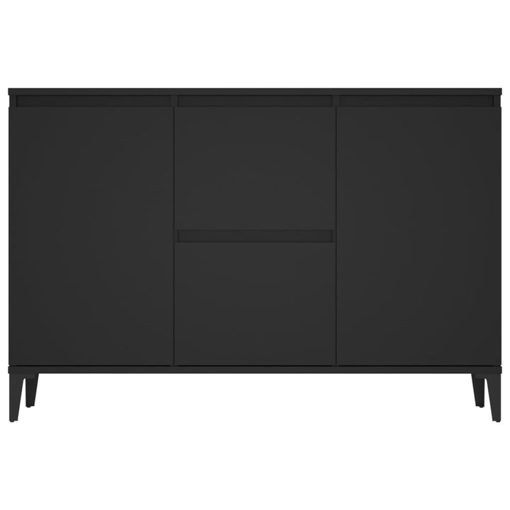 skænk 102x35x70 cm konstrueret træ sort