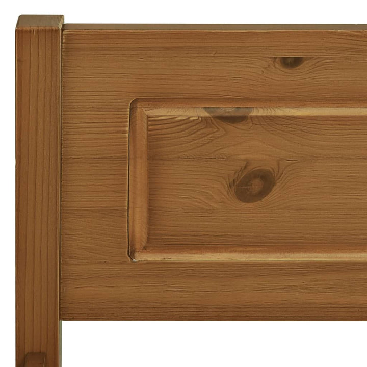 sengestel 90x200 cm massivt fyrretræ gyldenbrun