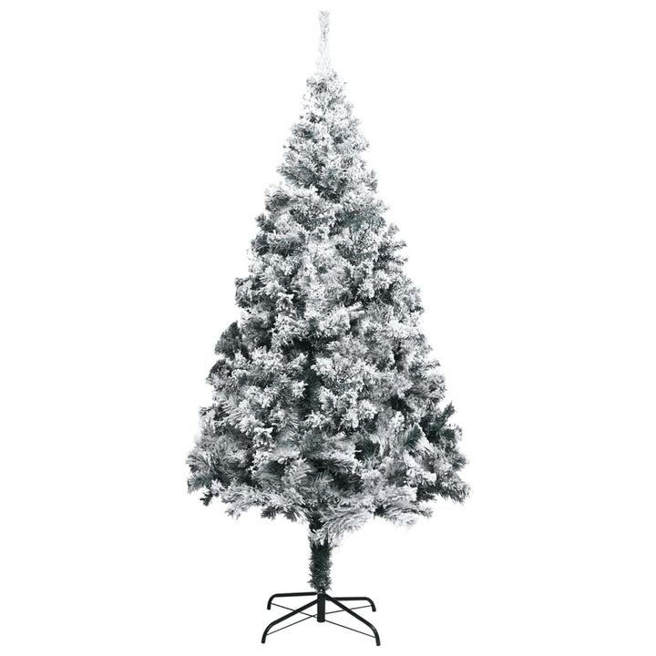 kunstigt juletræ med puddersne 400 cm PVC grøn