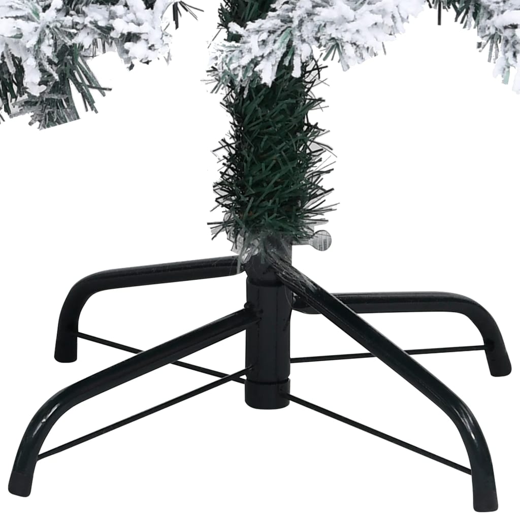 kunstigt juletræ med puddersne 400 cm PVC grøn