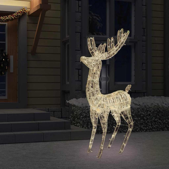 julerensdyr XXL 180 cm 250 LED'er akryl varm hvid