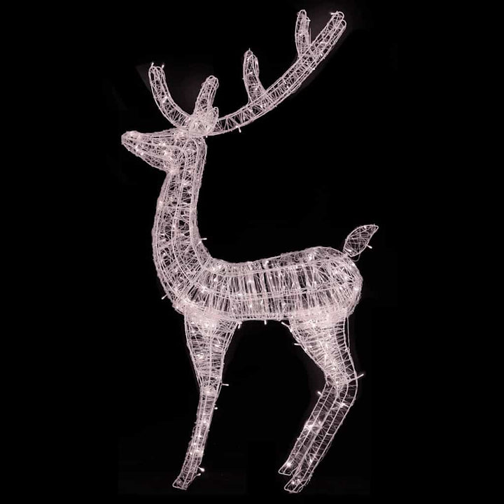 julerensdyr XXL 180 cm 250 LED'er akryl varm hvid