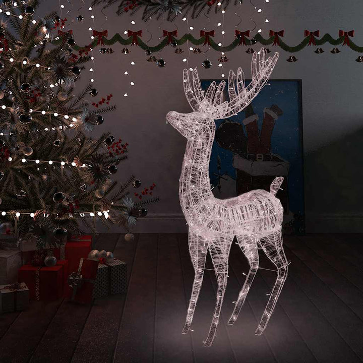 julerensdyr XXL 180 cm 250 LED'er akryl varm hvid