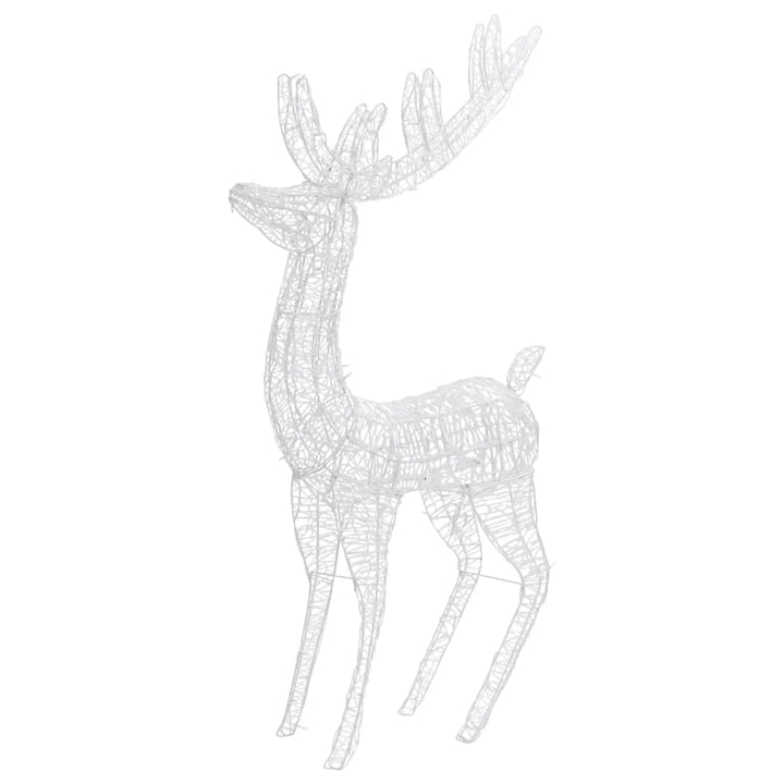 julerensdyr XXL 180 cm 250 LED'er akryl blå