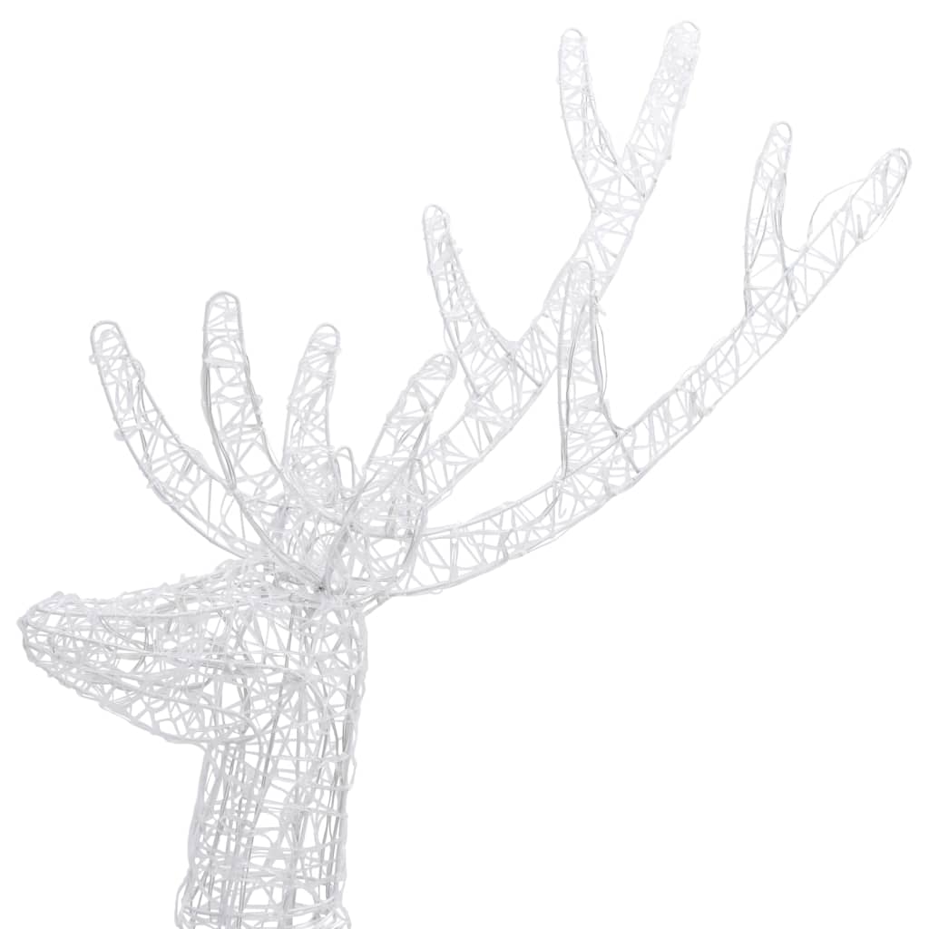 julerensdyr XXL 180 cm 250 LED'er akryl flerfarvet