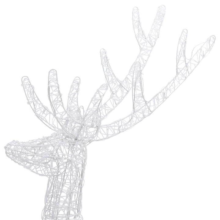 julerensdyr XXL 180 cm 250 LED'er akryl flerfarvet