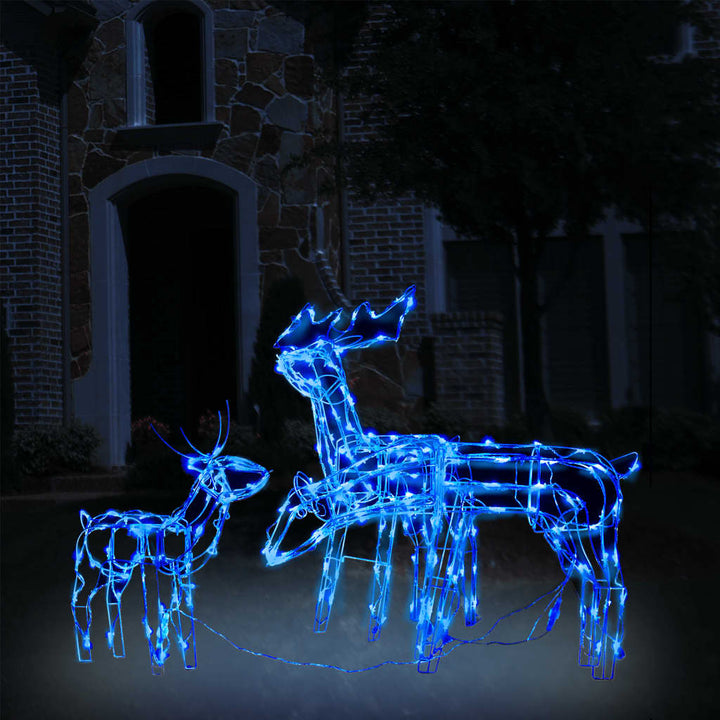 juledekoration i 3 dele rensdyr 229 LED'er