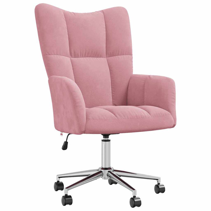 lænestol fløjl pink