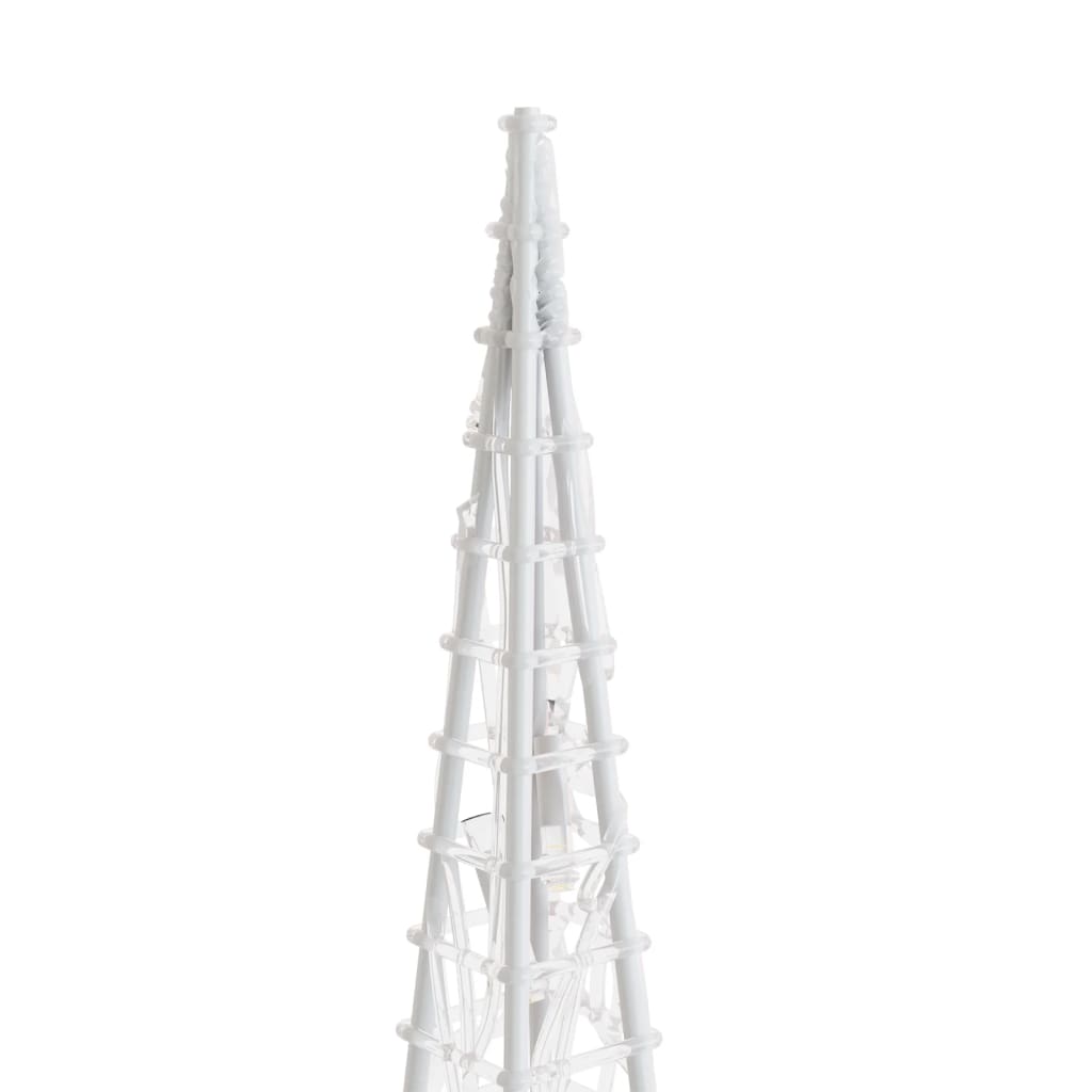 dekorativt LED-lyskeglesæt 60/90/120 cm akryl flerfarvet