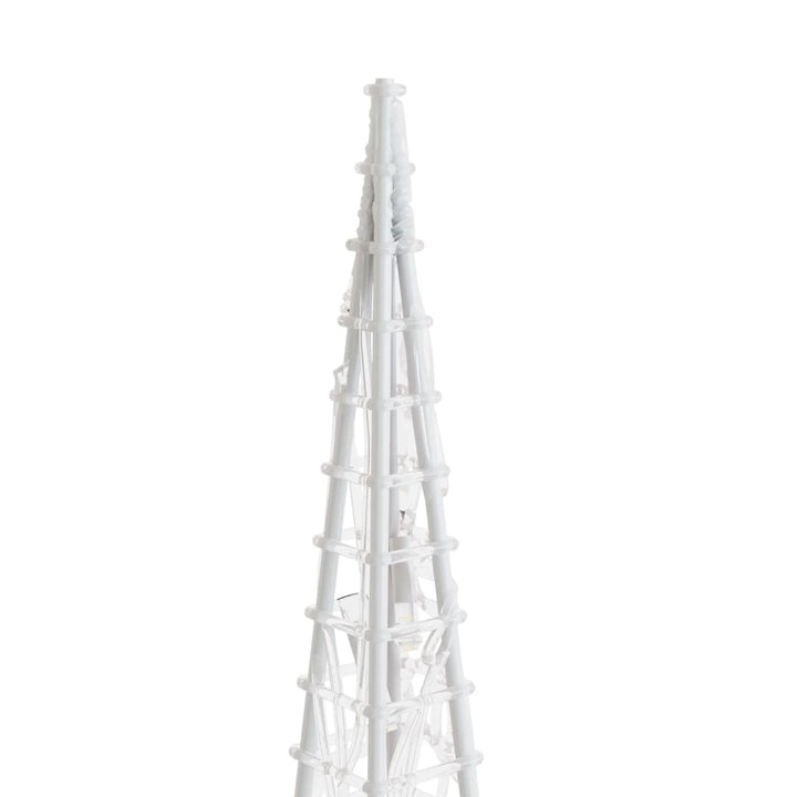 dekorativt LED-lyskeglesæt 60/90/120 cm akryl flerfarvet