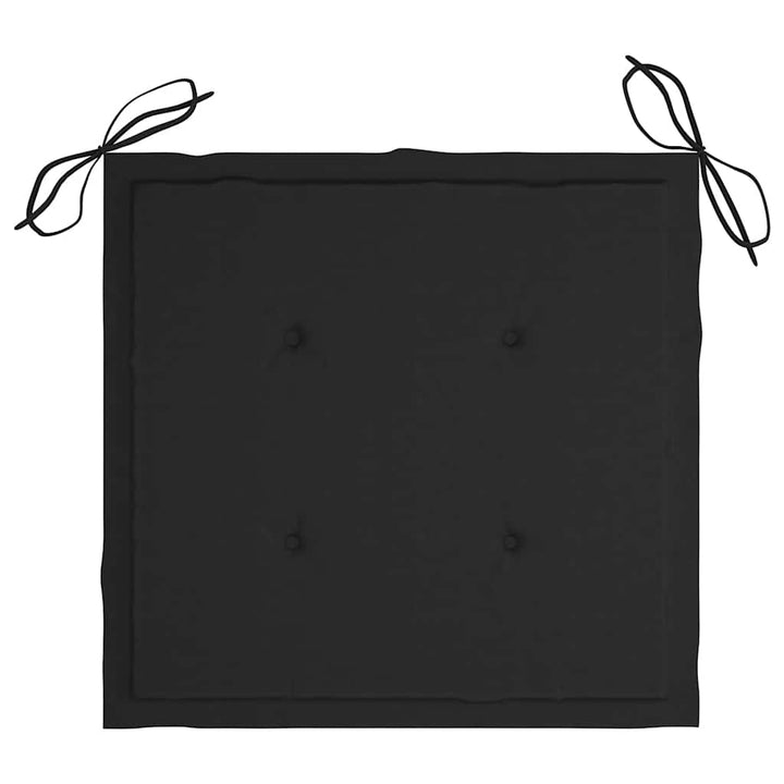 foldbare havestole 8 stk. med hynder massivt teaktræ
