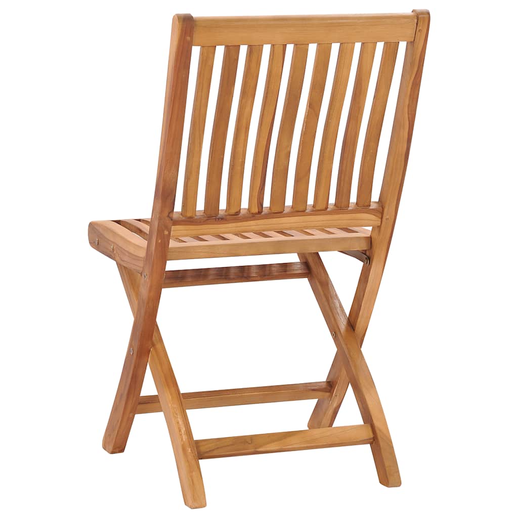foldbare havestole 6 stk. massivt teaktræ