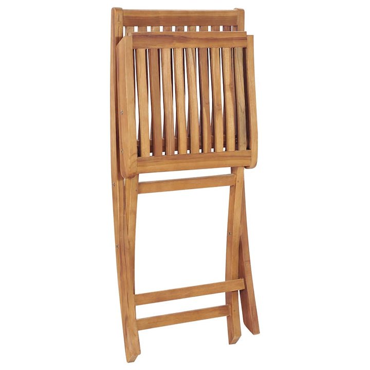 foldbare havestole 6 stk. massivt teaktræ