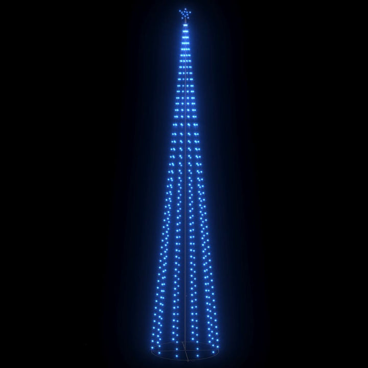lysende juletræ 160x500 cm 752 LED'er blåt lys
