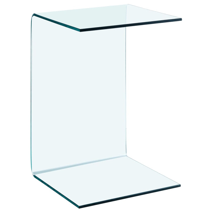 sidebord 40x40x60 cm hærdet glas