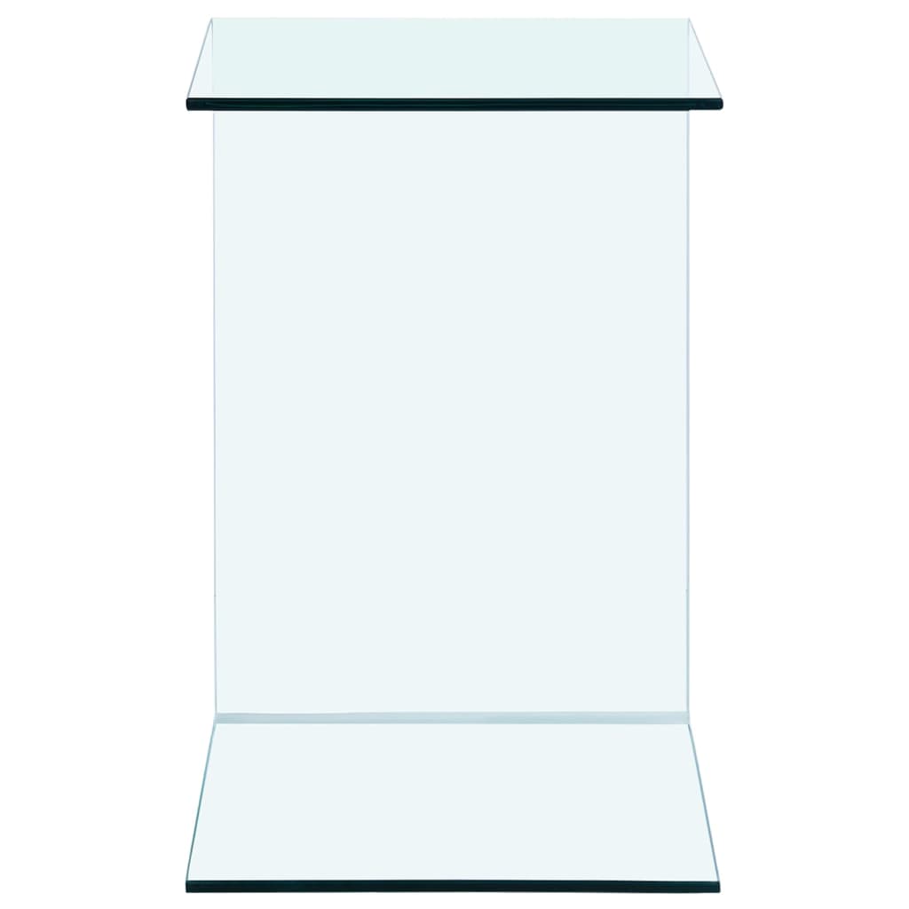 sidebord 40x40x60 cm hærdet glas