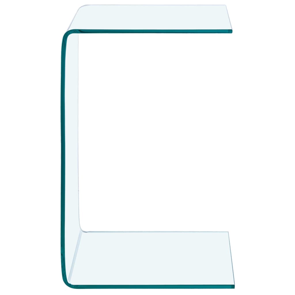 sidebord 40x40x60 cm hærdet glas