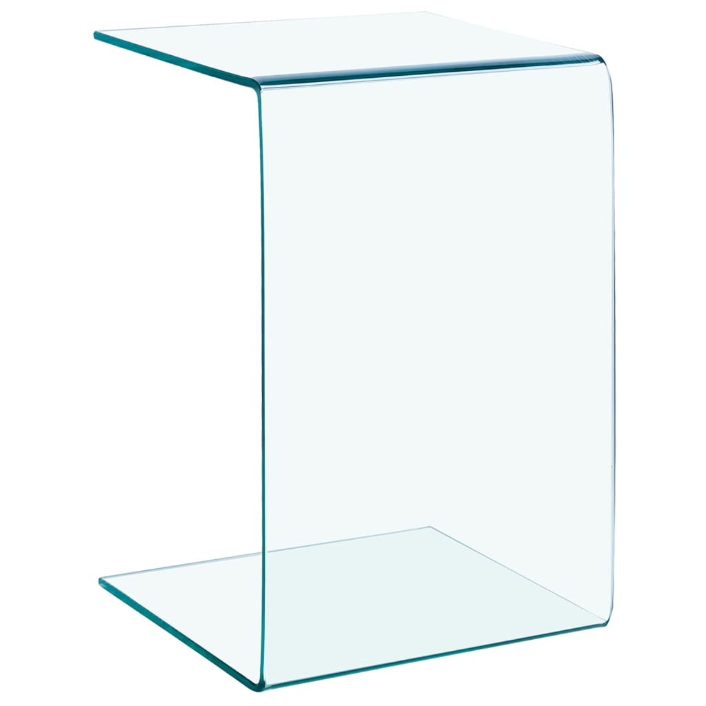 sidebord 40x40x60 cm hærdet glas
