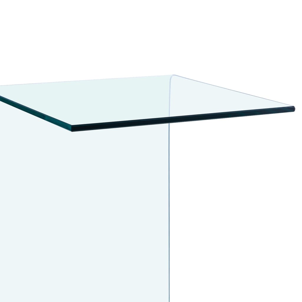 sidebord 40x40x60 cm hærdet glas
