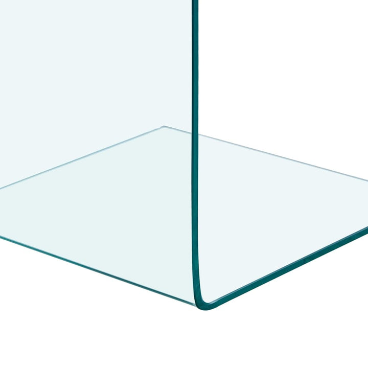 sidebord 40x40x60 cm hærdet glas
