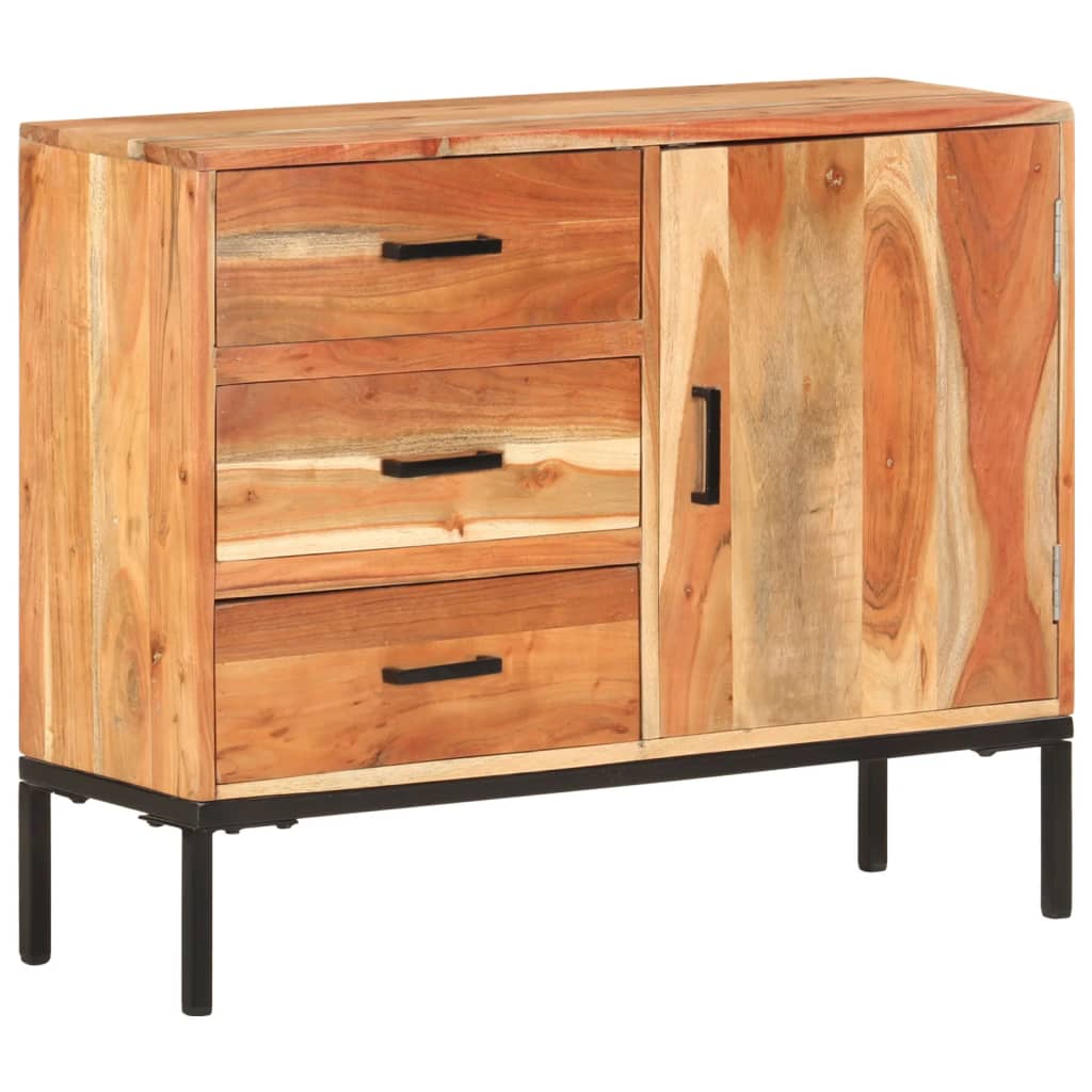 skænk 88x30x73 cm massivt akacietræ