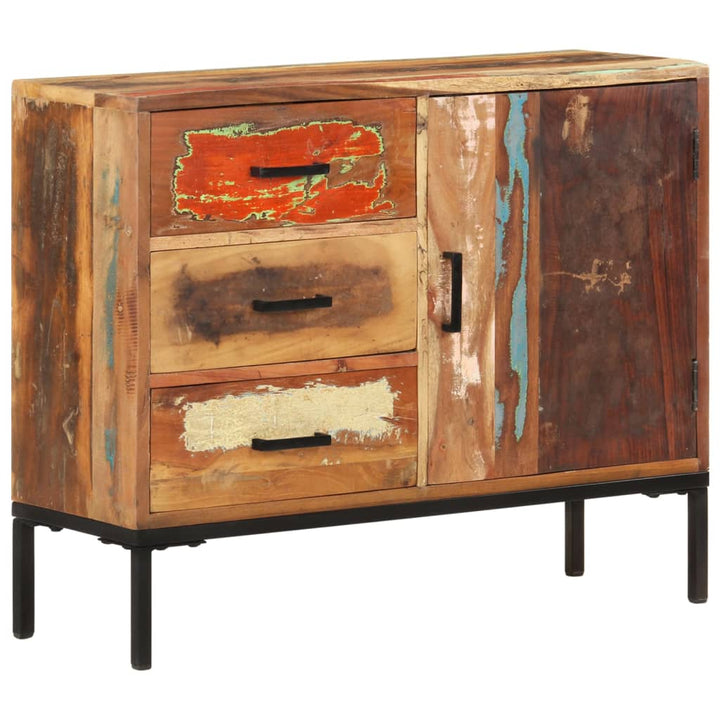 skænk 88x30x73 cm massivt genbrugstræ