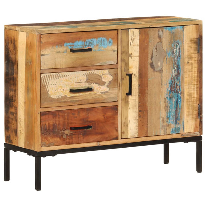 skænk 88x30x73 cm massivt genbrugstræ