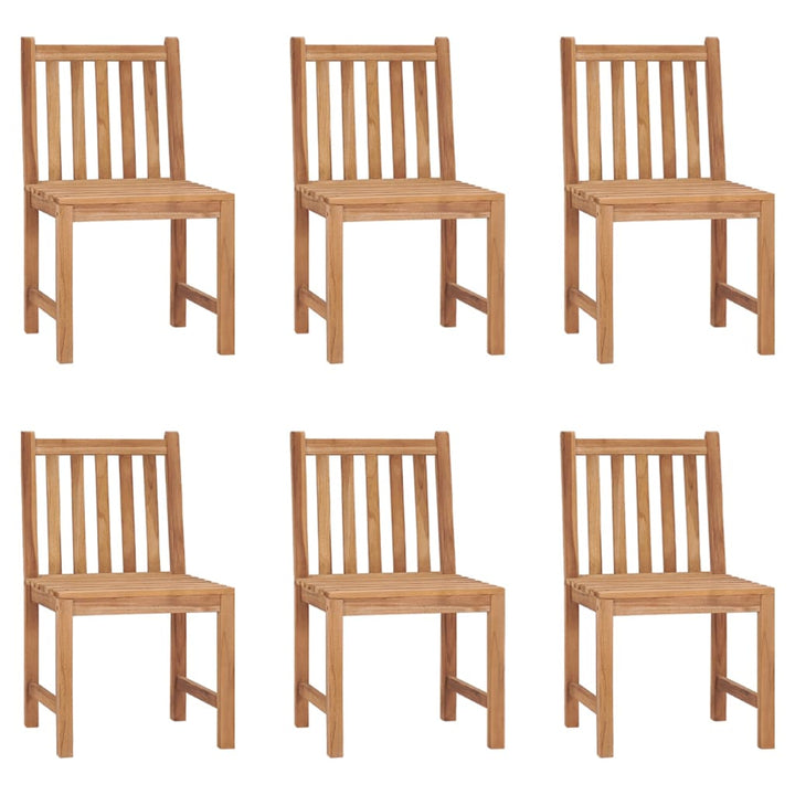 havestole 6 stk. massivt teaktræ