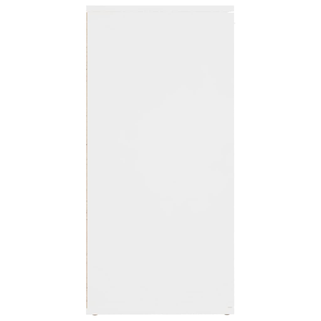 skænk 160x36x75 cm konstrueret træ hvid