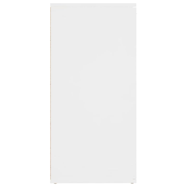 skænk 160x36x75 cm konstrueret træ hvid