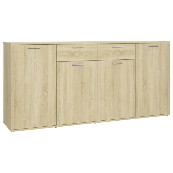 skænk 160x36x75 cm konstrueret træ sonoma-eg