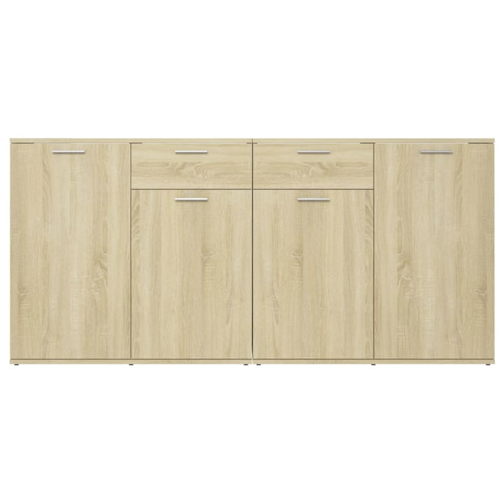 skænk 160x36x75 cm konstrueret træ sonoma-eg