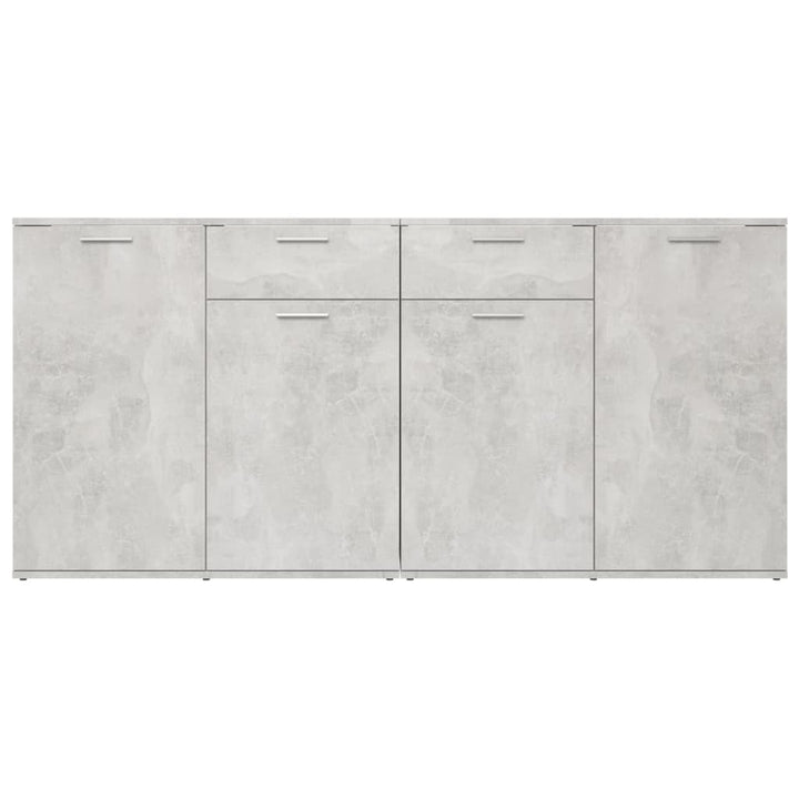 skænk 160x36x75 cm konstrueret træ betongrå