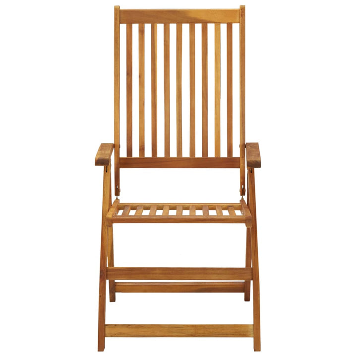 foldbare havestole 8 stk. massivt akacietræ
