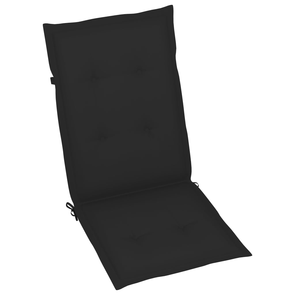 foldbare havestole med hynder 8 stk. massivt akacietræ