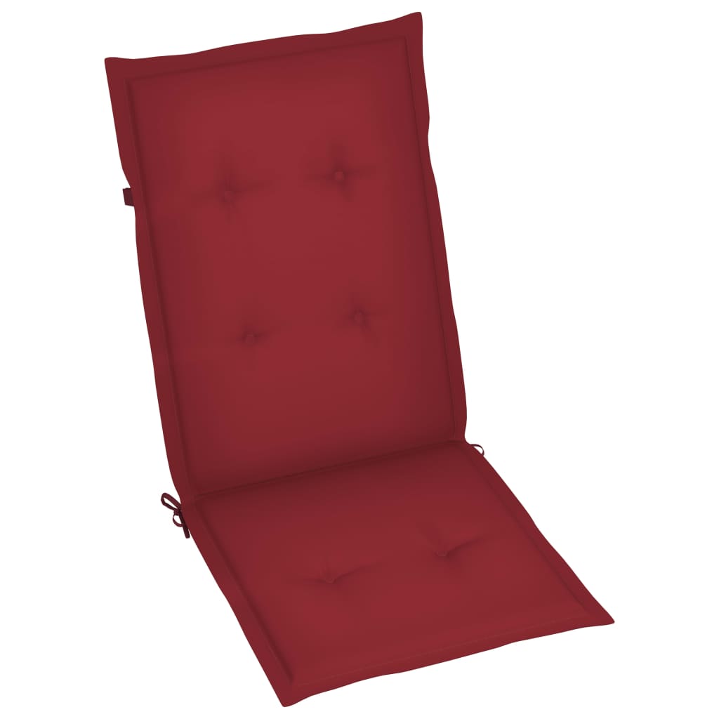 foldbare havestole med hynder 8 stk. massivt akacietræ