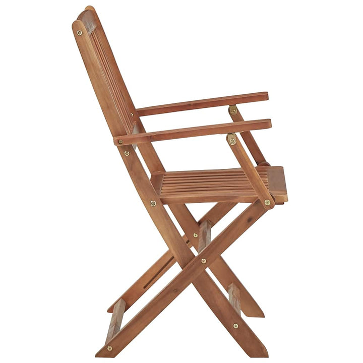 foldbare havestole 8 stk. massivt akacietræ