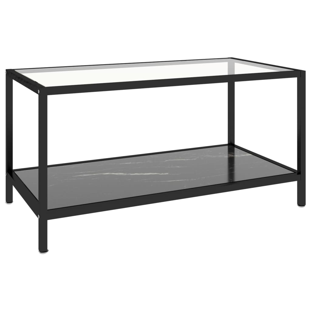 stueborde 2 stk. hærdet glas sort