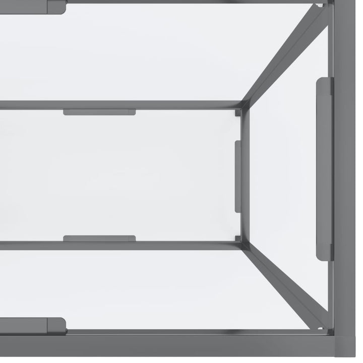 konsolbord 160x35x75,5 cm hærdet glas transparent