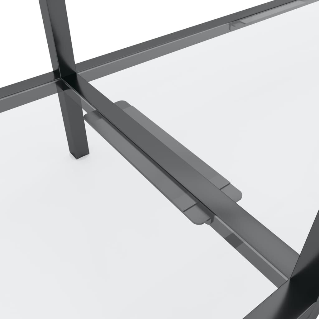 konsolbord 180x35x75,5 cm hærdet glas transparent