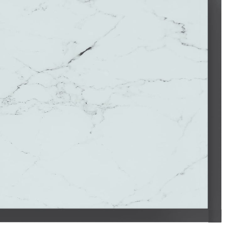konsolbord 220x35x75,5 cm hærdet glas hvid