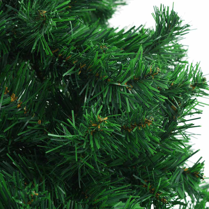 kunstigt juletræ med lys og kuglesæt 210 cm 910 grene