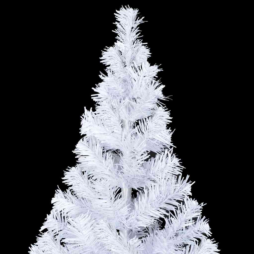 kunstigt juletræ med lys og kuglesæt 210 cm 910 grene